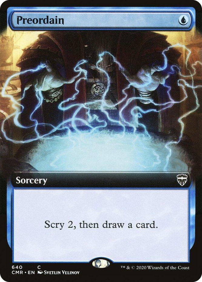 0640 Preordain (Extended Art) C Commander Legends