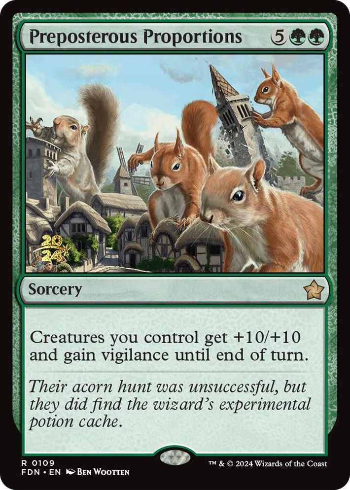 0109 Preposterous Proportions R Prerelease Cards