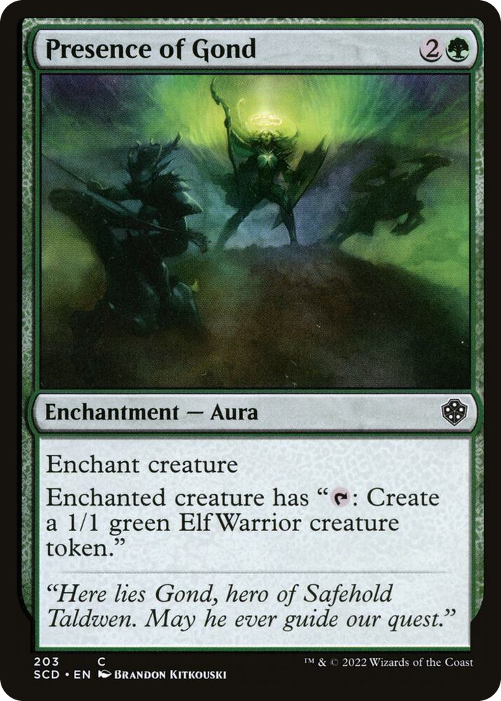 0203 Presence of Gond C Starter Commander Decks