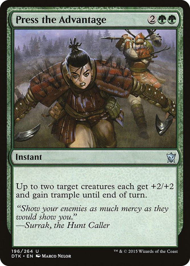 0196 Press the Advantage U Dragons of Tarkir
