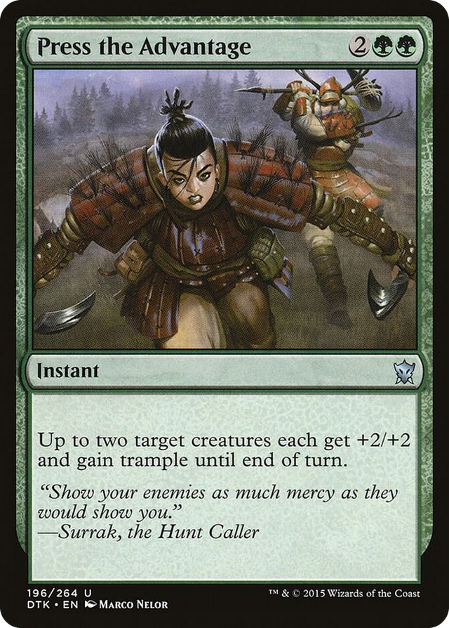 0196 Press the Advantage U Dragons of Tarkir