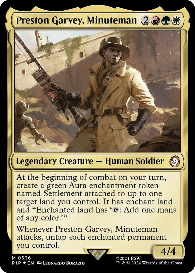 0536 Preston Garvey, Minuteman (Surge Foil) M Universes Beyond: Fallout