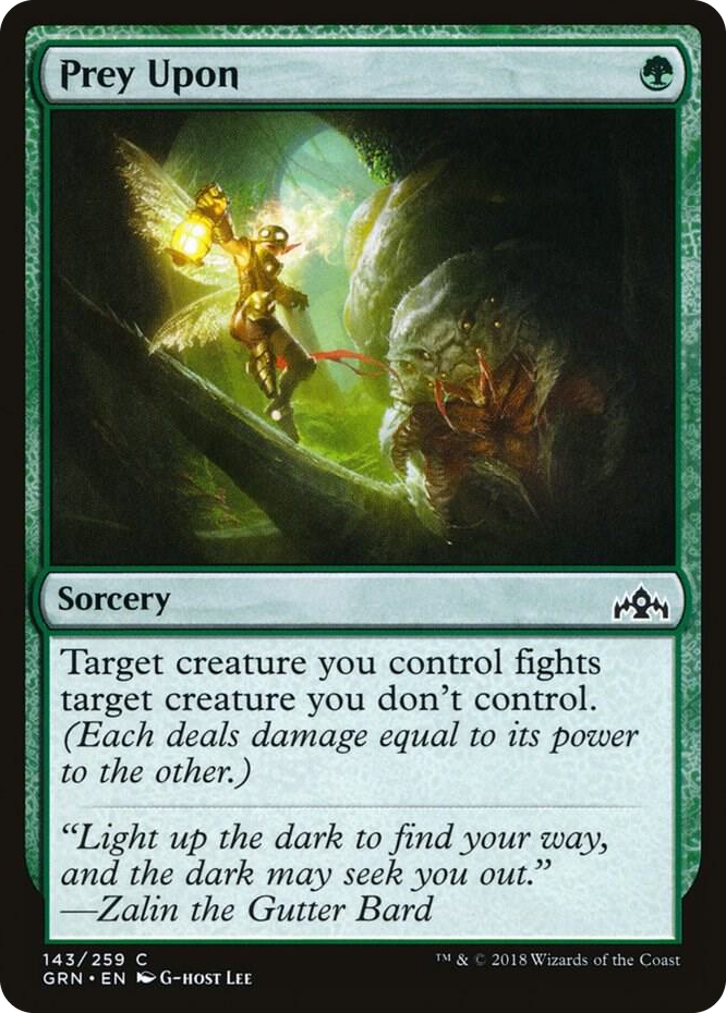 0143 Prey Upon C Guilds of Ravnica