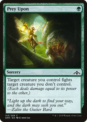 0143 Prey Upon C Guilds of Ravnica