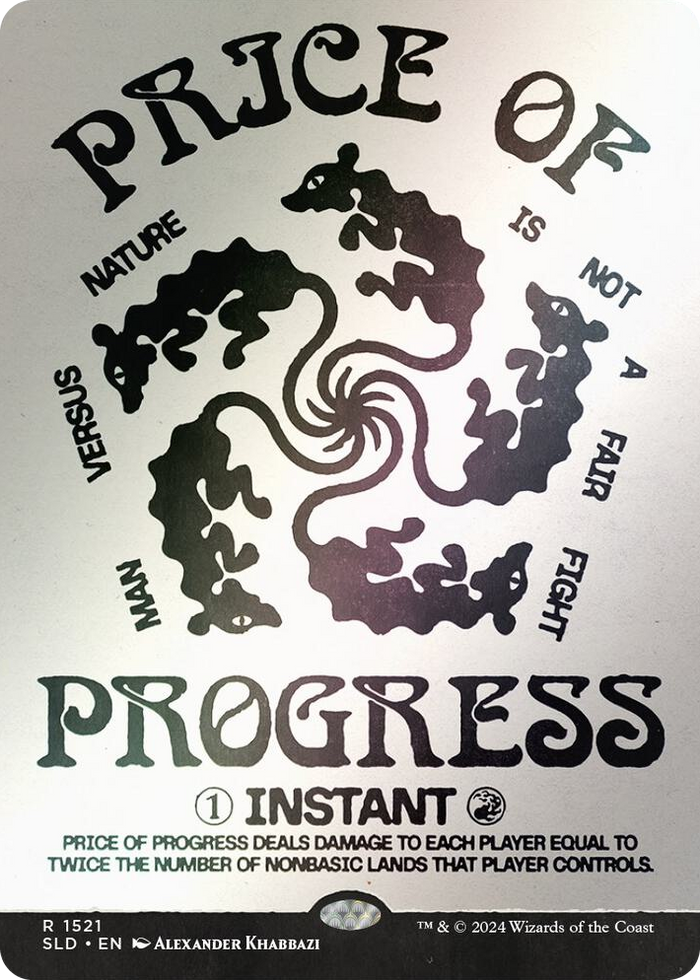 Price of Progress (Rainbow Foil) #1521 R - Secret Lair Drop Series Pokemon card