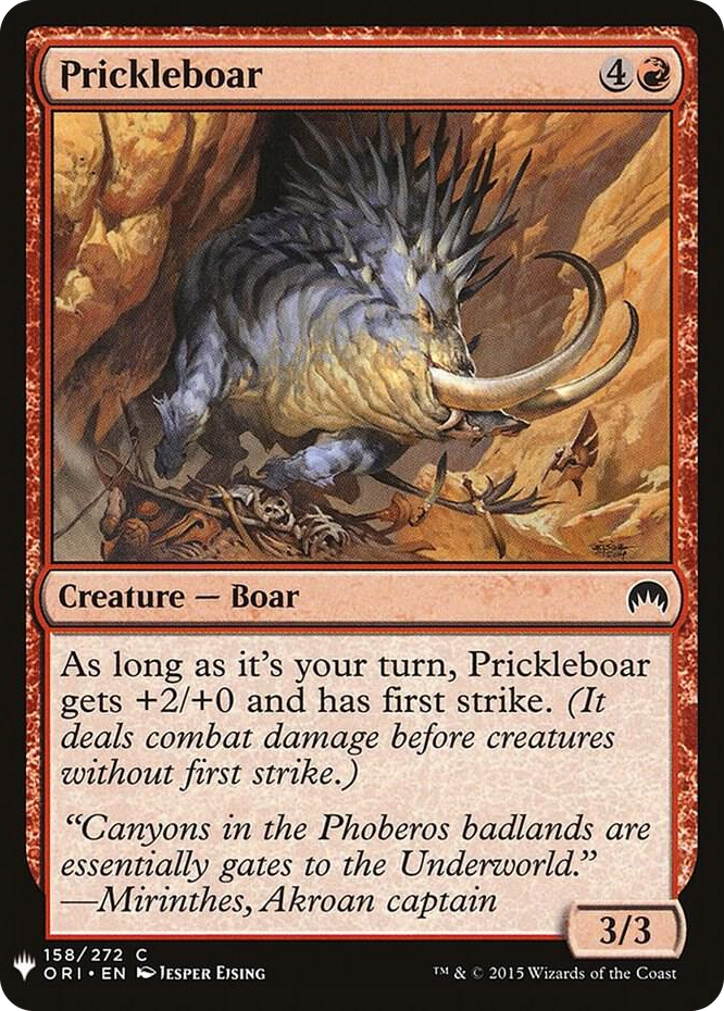Prickleboar #158 C - The List Reprints Pokemon card