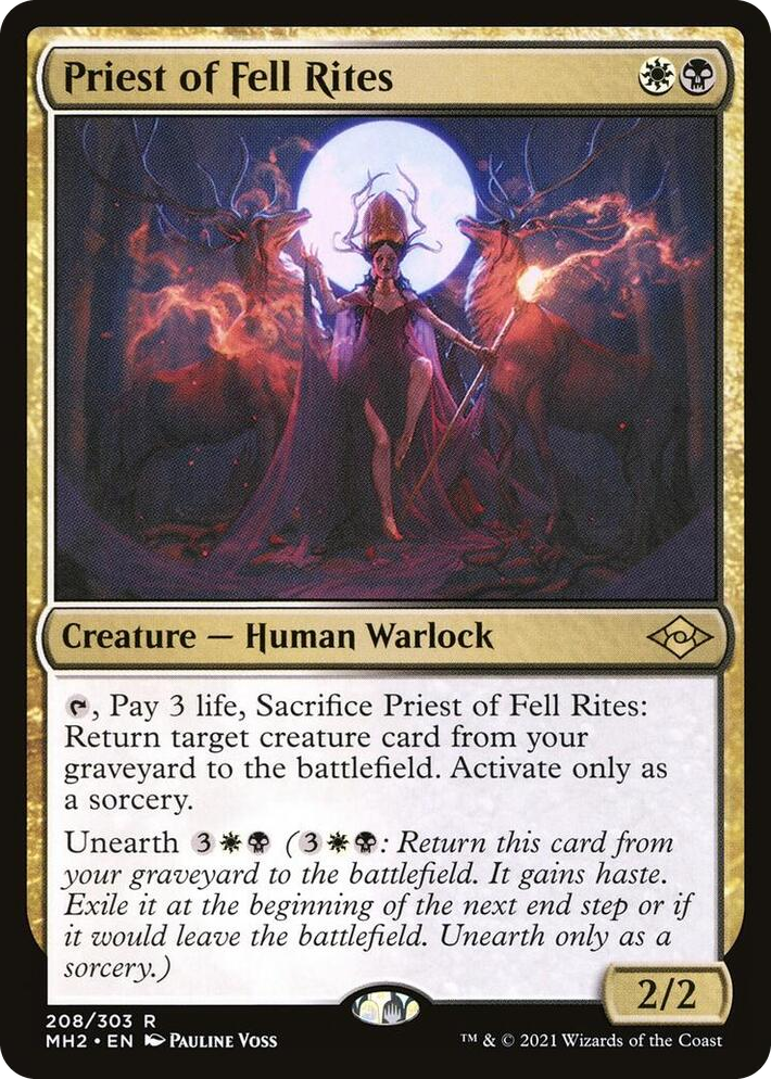 0208 Priest of Fell Rites R Modern Horizons 2