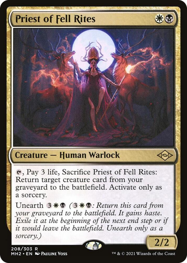 0208 Priest of Fell Rites R Modern Horizons 2