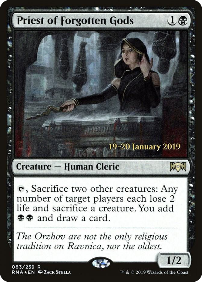 0083 Priest of Forgotten Gods R Prerelease Cards