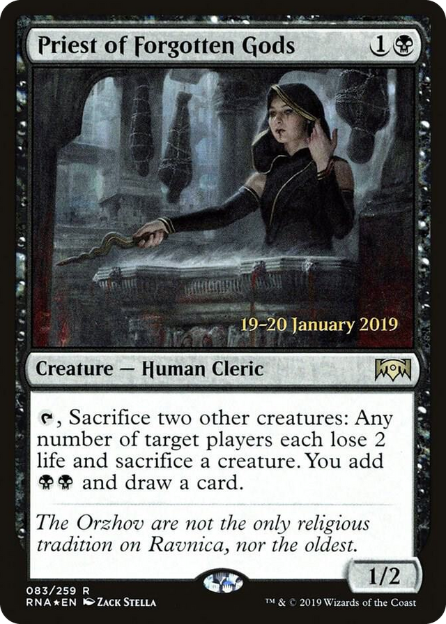 0083 Priest of Forgotten Gods R Prerelease Cards