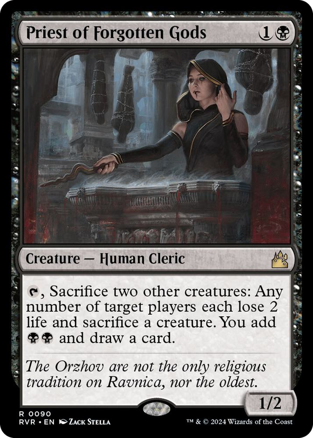0090 Priest of Forgotten Gods R Ravnica Remastered