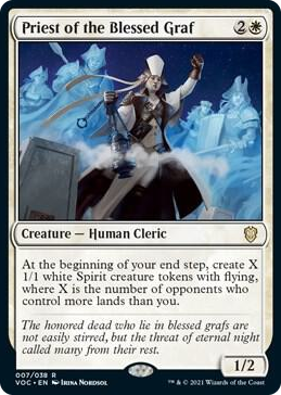0007 Priest of the Blessed Graf R Commander: Innistrad: Crimson Vow