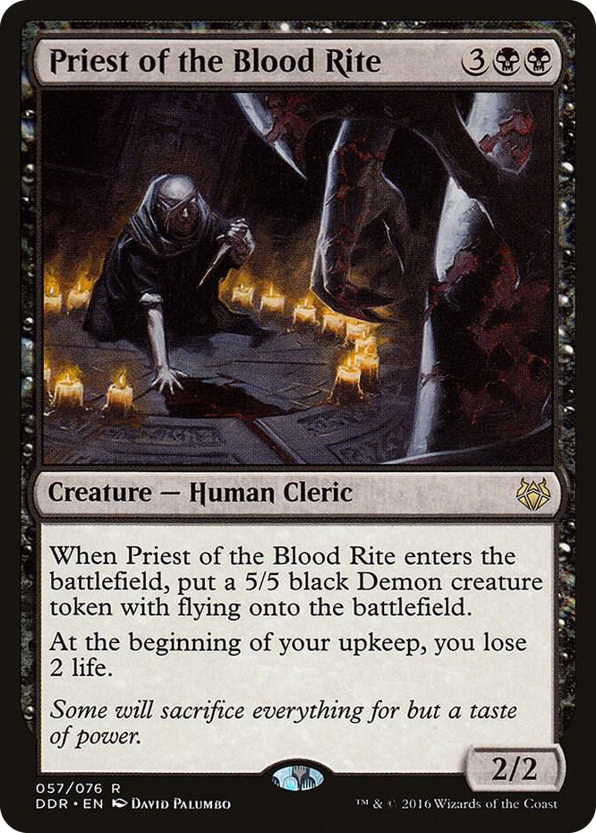 Priest of the Blood Rite #57 R - Duel Decks: Nissa vs. Ob Nixilis Pokemon card
