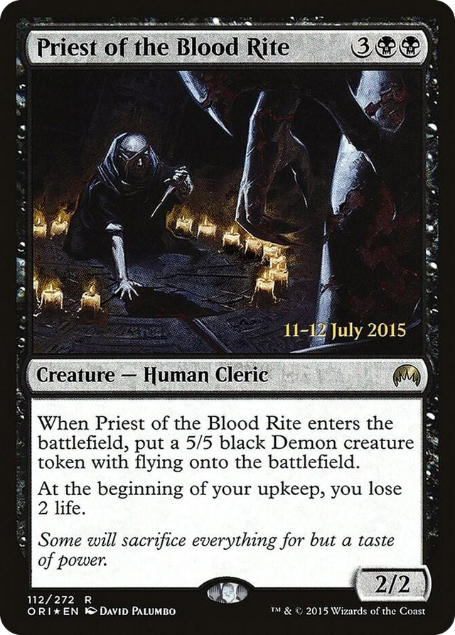 0112 Priest of the Blood Rite R Prerelease Cards