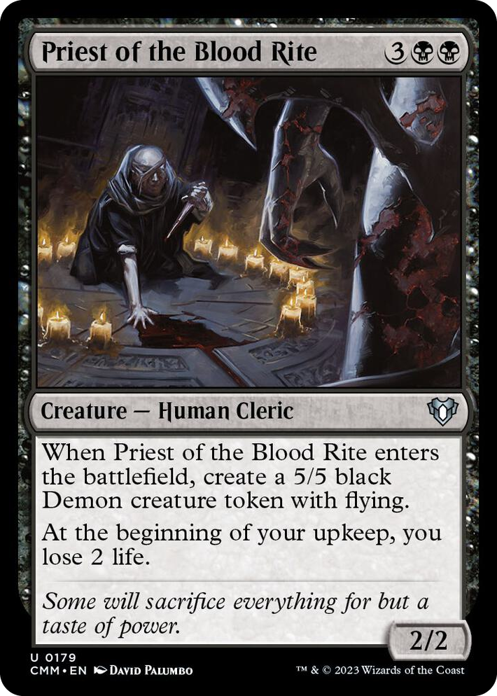 0179 Priest of the Blood Rite U Commander Masters