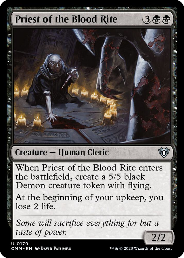 0179 Priest of the Blood Rite U Commander Masters