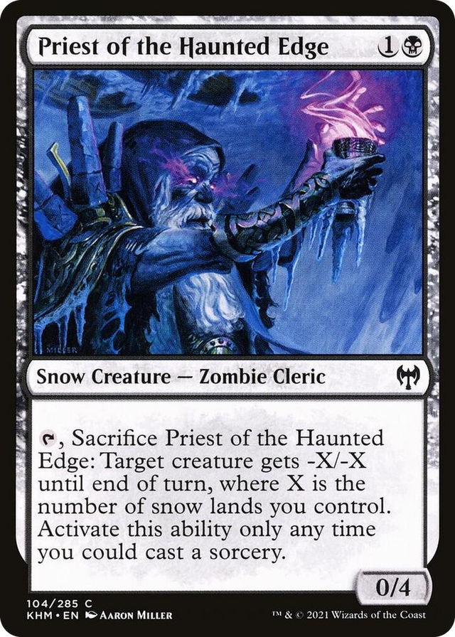 0104 Priest of the Haunted Edge C Kaldheim