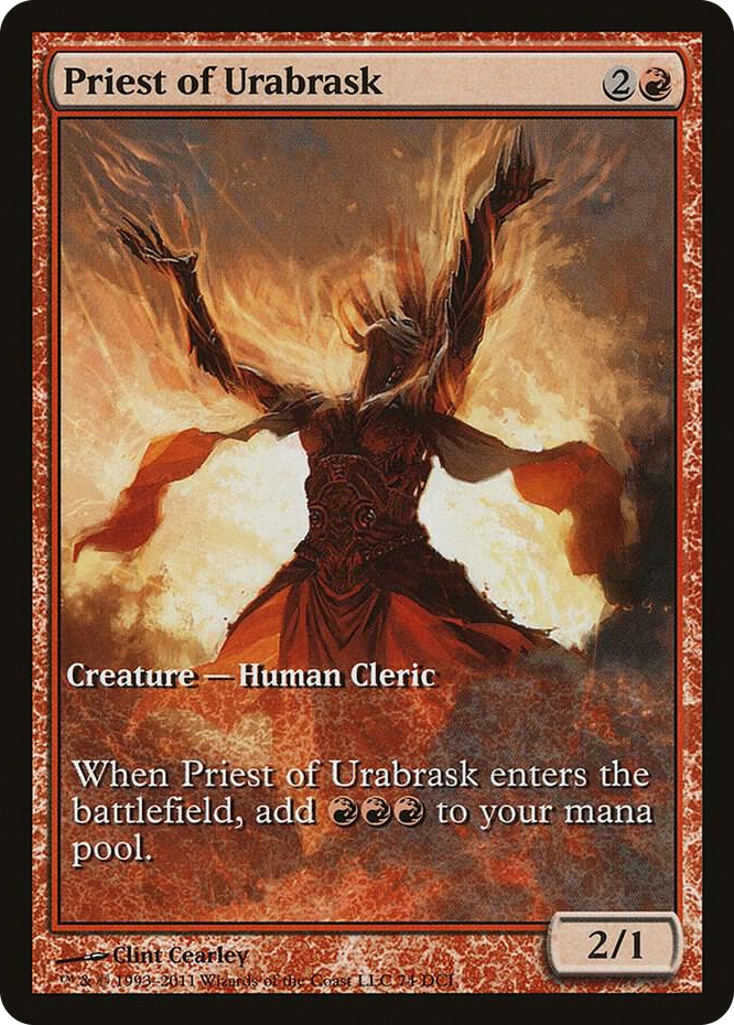 Priest of Urabrask #74 P - Game Day & Store Championship Promos Pokemon card