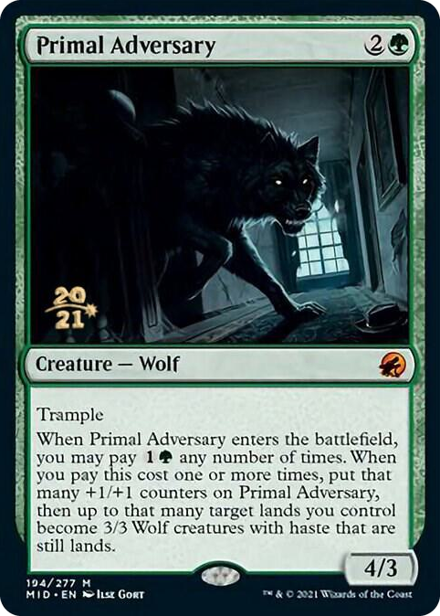 0194 Primal Adversary M Prerelease Cards