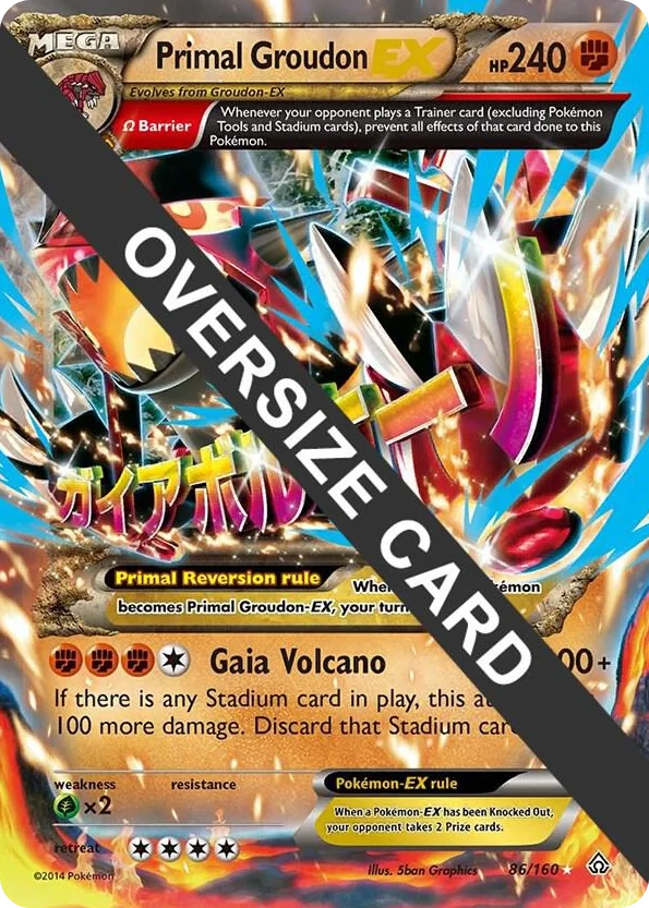 0086 Primal Groudon EX Promo Jumbo Cards