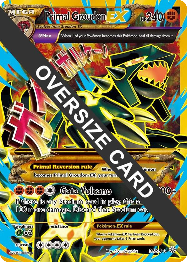 0097 Primal Groudon EX Promo Jumbo Cards