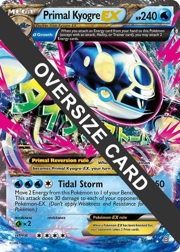 0055 Primal Kyogre EX Promo Jumbo Cards