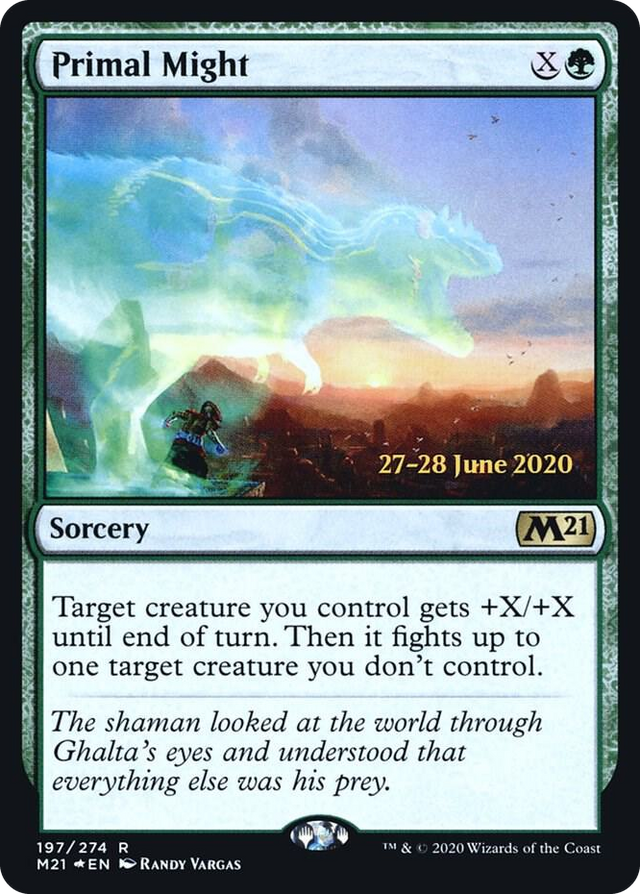 0197 Primal Might R Prerelease Cards