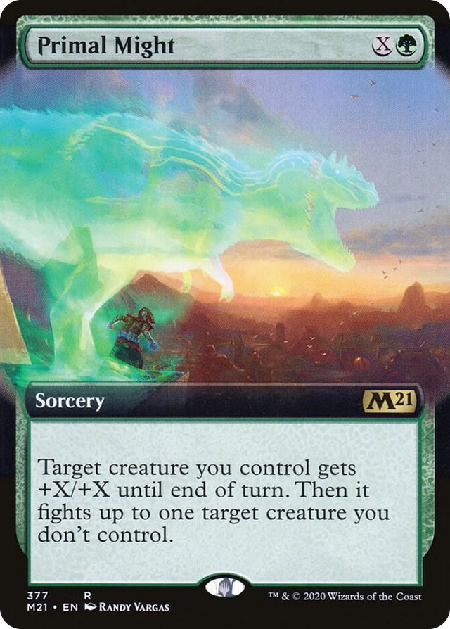 0377 Primal Might (Extended Art) R Core Set 2021