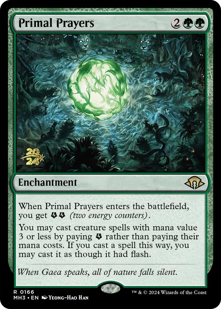 0166 Primal Prayers R Prerelease Cards