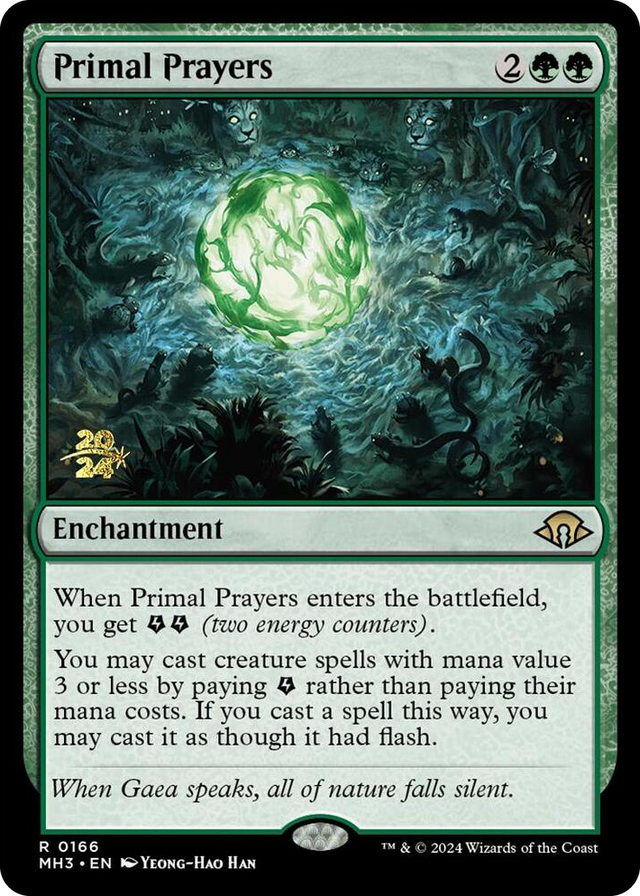 0166 Primal Prayers R Prerelease Cards