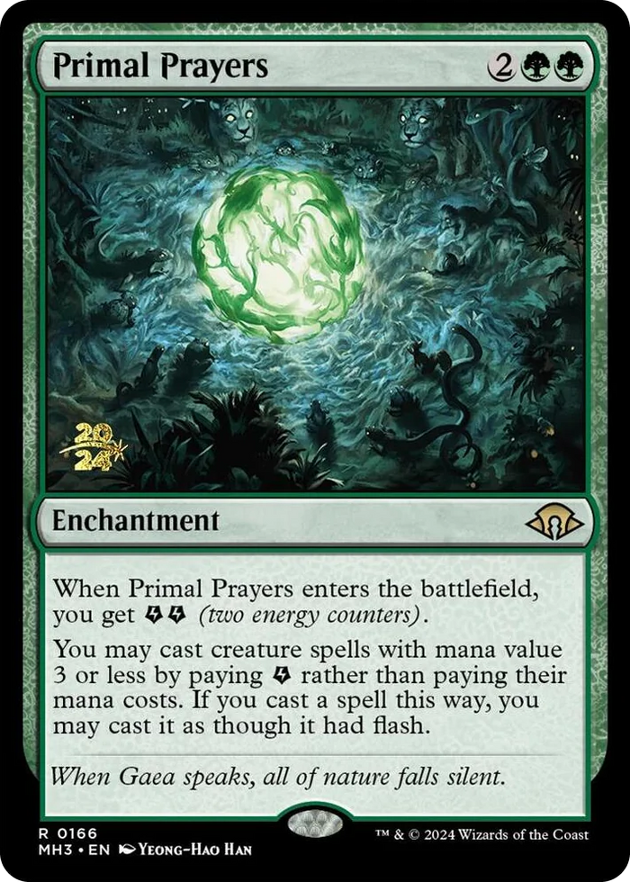 0166 Primal Prayers R Prerelease Cards