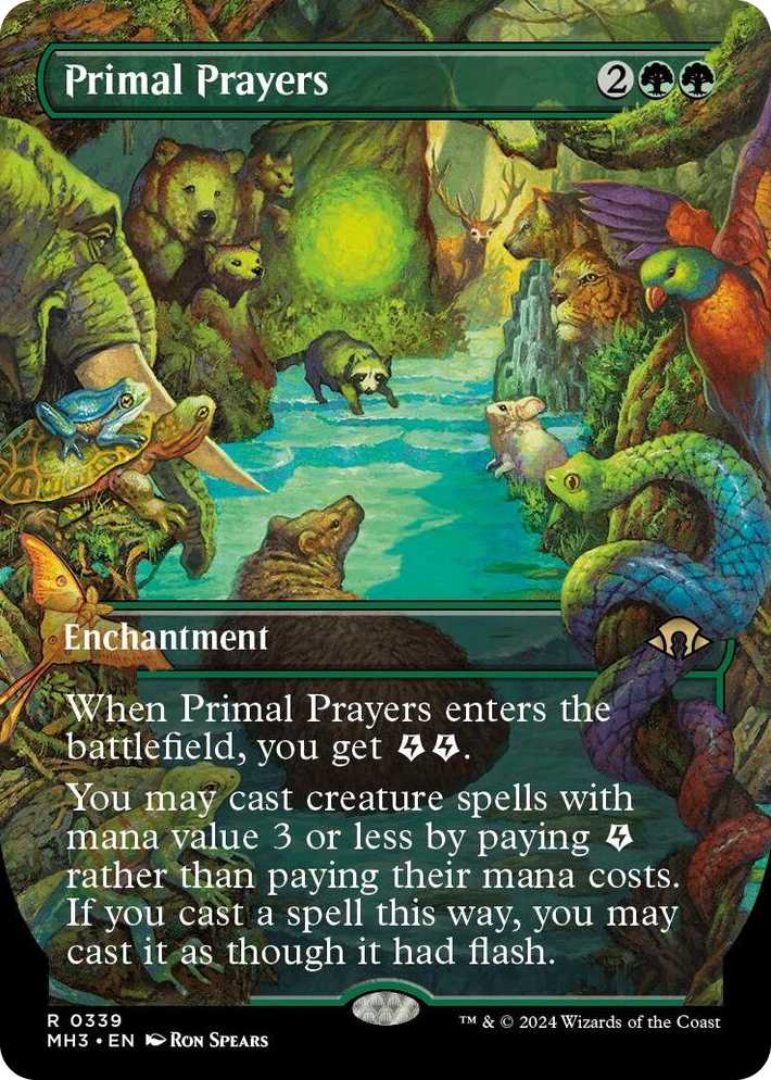 0339 Primal Prayers (Borderless) R Modern Horizons 3