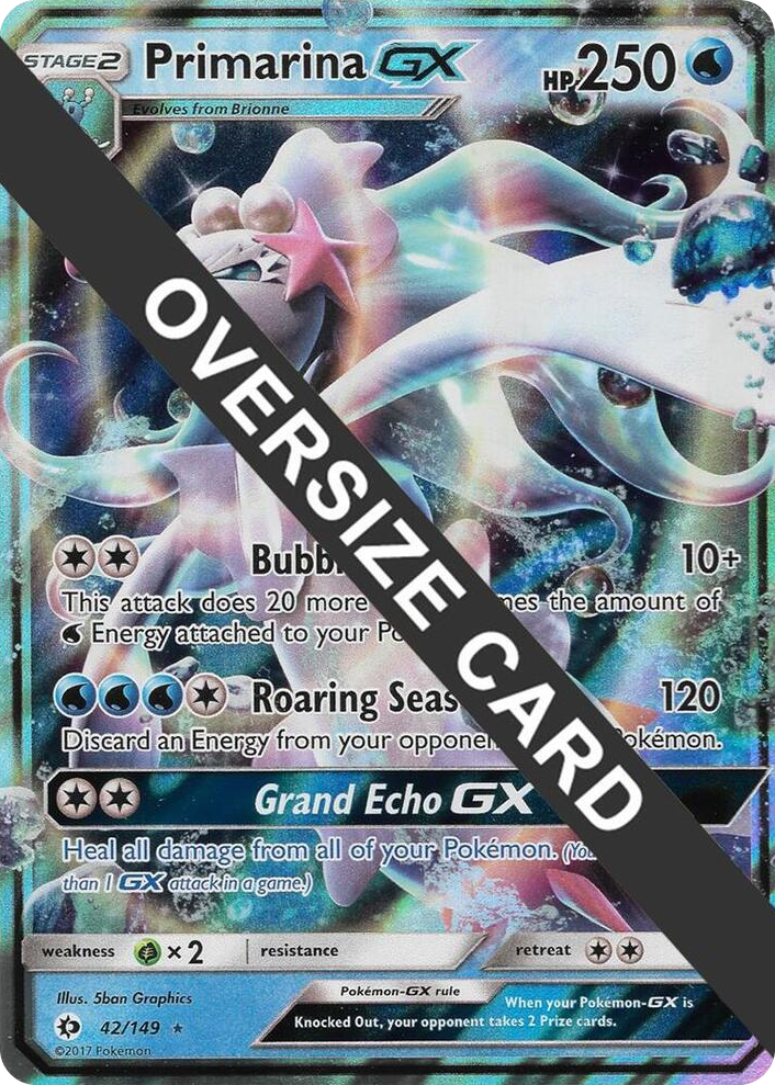 0042 Primarina GX Ultra Rare Jumbo Cards