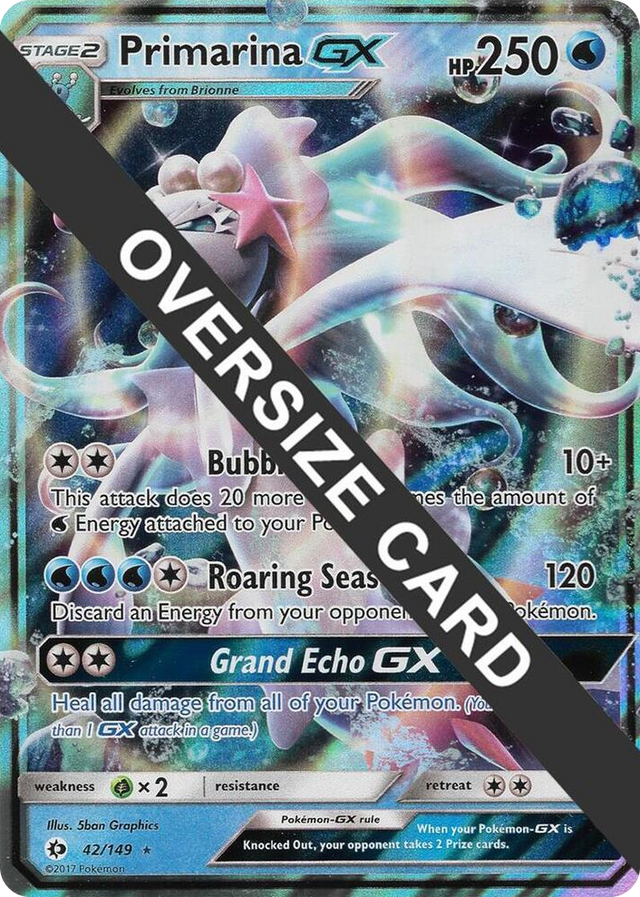 0042 Primarina GX Ultra Rare Jumbo Cards