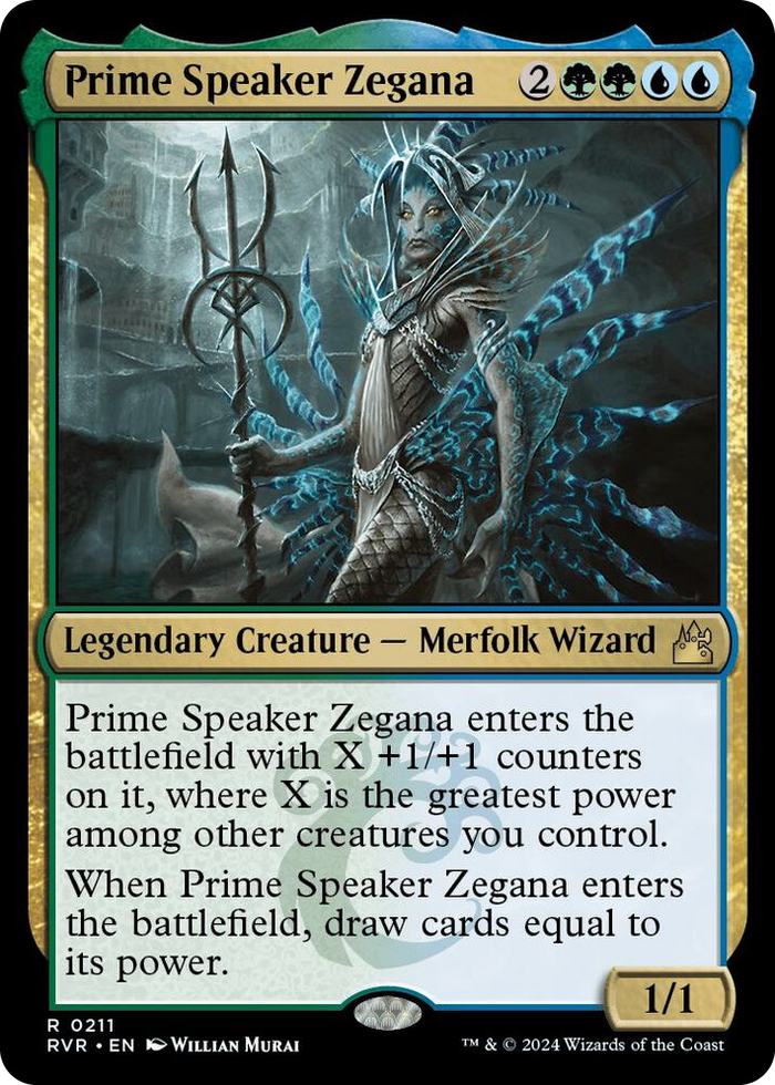 Prime Speaker Zegana #211 R - Ravnica Remastered Pokemon card