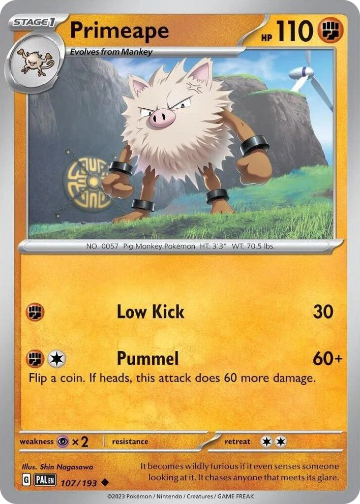 0107 Primeape - 107/193 (Cosmos Holo) Uncommon Miscellaneous Cards & Products