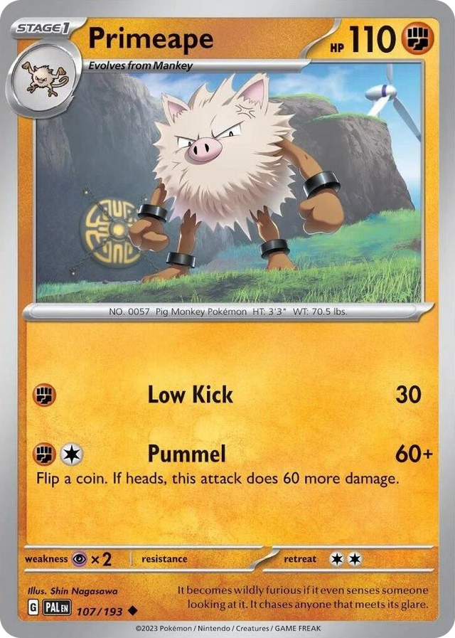 0107 Primeape - 107/193 (Cosmos Holo) Uncommon Miscellaneous Cards & Products