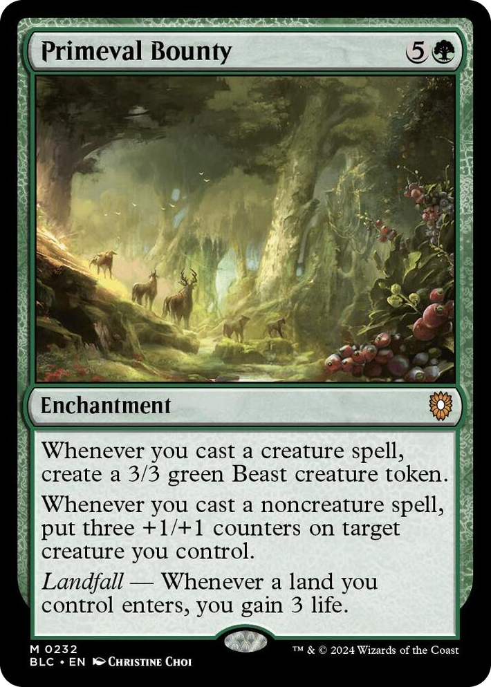 0232 Primeval Bounty M Commander: Bloomburrow