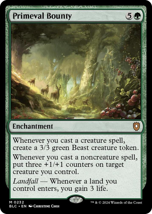 0232 Primeval Bounty M Commander: Bloomburrow