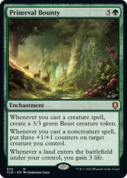 0830 Primeval Bounty M Commander Legends: Battle for Baldur's Gate
