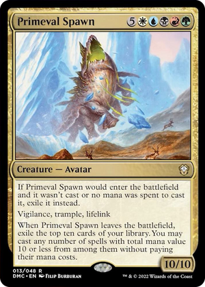 0013 Primeval Spawn R Commander: Dominaria United