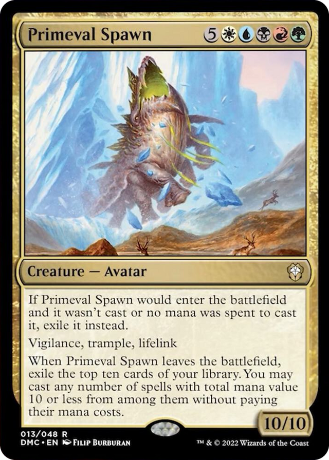 0013 Primeval Spawn R Commander: Dominaria United