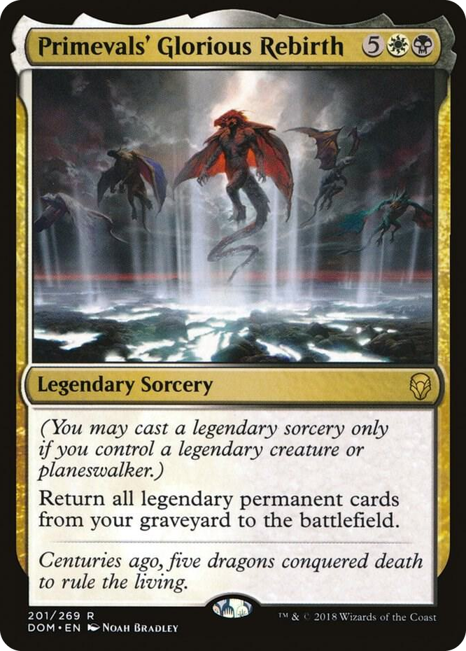 0201 Primevals' Glorious Rebirth R Dominaria