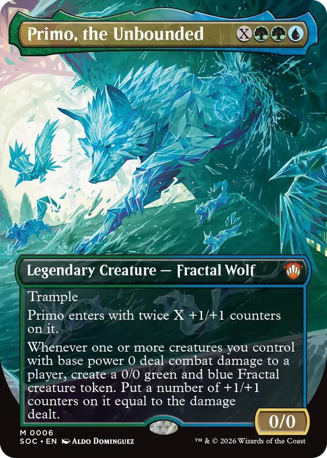 0006 Primo, the Unbounded (Borderless) M Commander: Secrets of Strixhaven