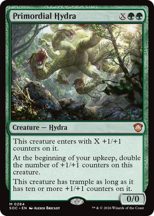 0284 Primordial Hydra M Commander: Secrets of Strixhaven