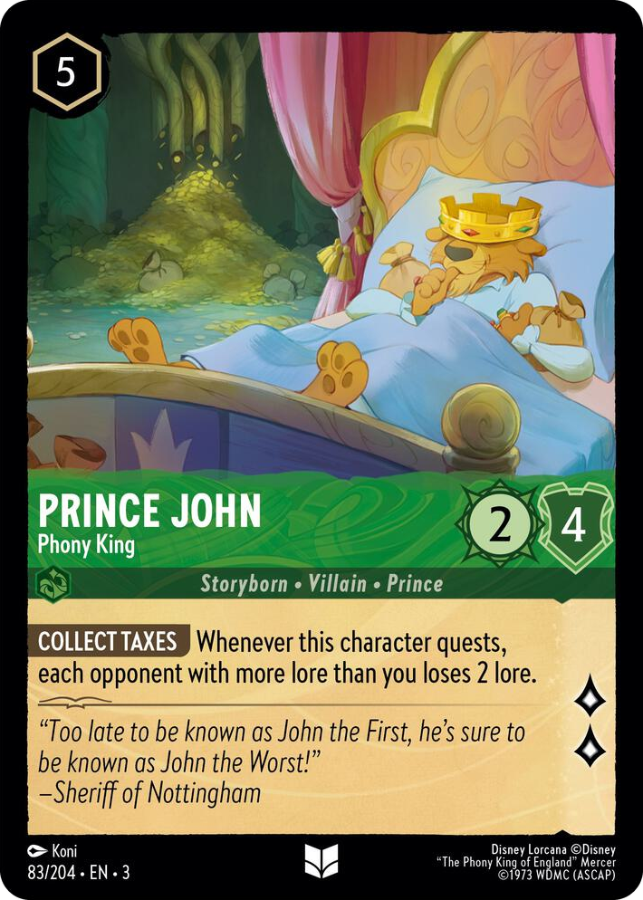 0083 Prince John - Phony King Uncommon Into the Inklands