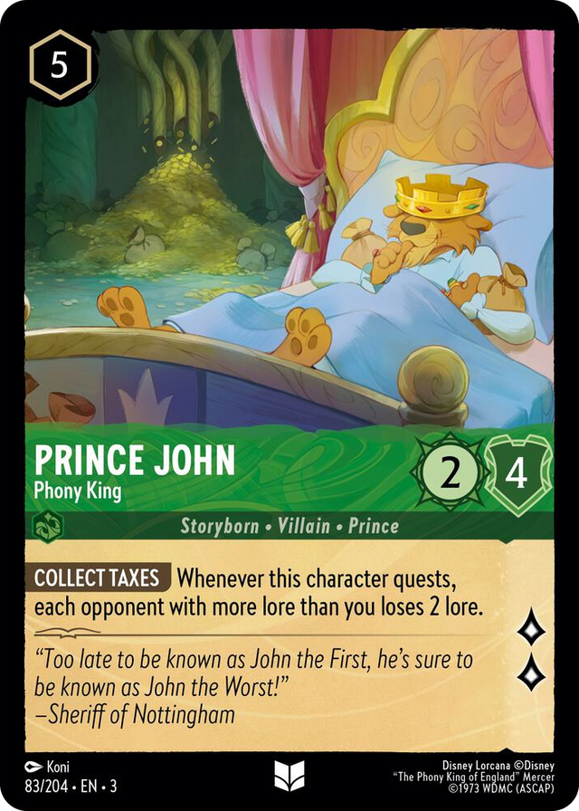 0083 Prince John - Phony King Uncommon Into the Inklands