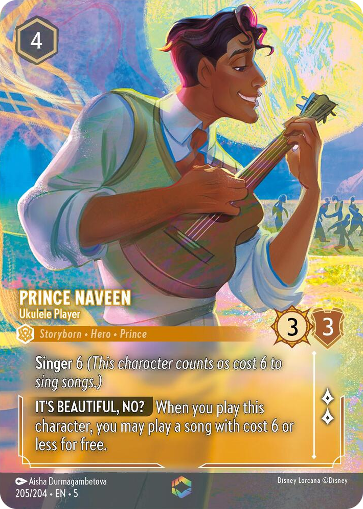 0205 Prince Naveen - Ukulele Player (Enchanted) Enchanted Shimmering Skies
