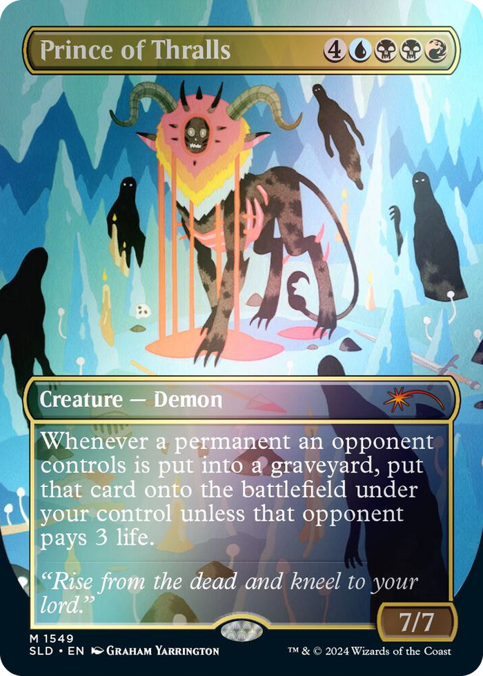 Prince of Thralls (Rainbow Foil) #1549 M - Secret Lair Drop Series Pokemon card