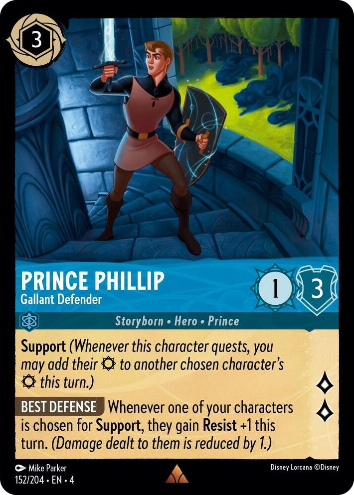 0152 Prince Phillip - Gallant Defender Rare Ursula's Return